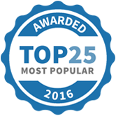 Top 25 Most Popular Kids Activities badge for 2016